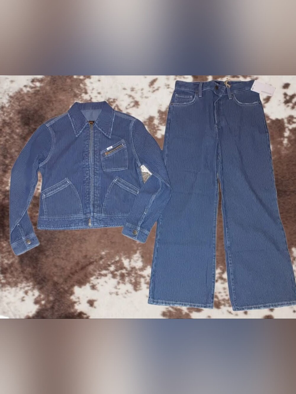 Lee Women's Hickory Stripe Denim Outfit